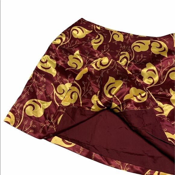 Versus by Giani Versace Vintage Satin Floral Skirt - Picture 4 of 12